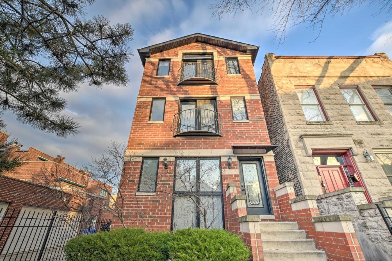 Chicago Condo With Balcony Walk To Cta Stations! Extérieur photo