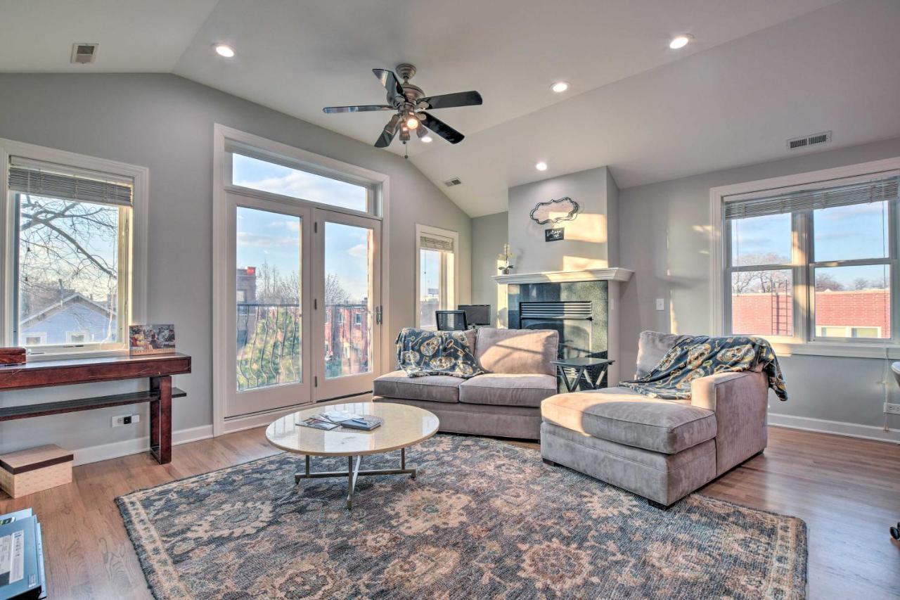 Chicago Condo With Balcony Walk To Cta Stations! Extérieur photo